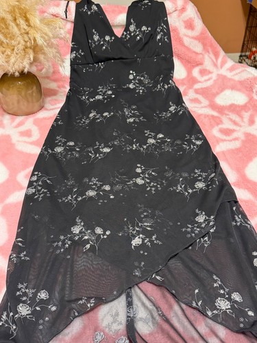 Ruby rox black silver floral - silver,